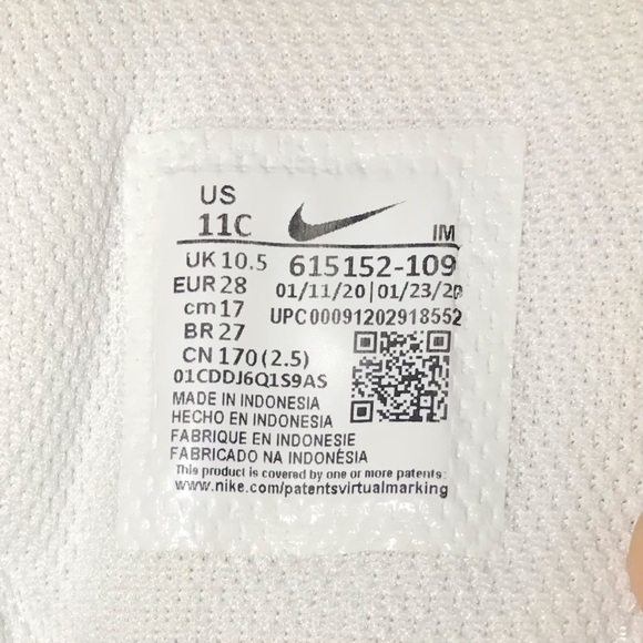 Nike Son Of Force White On White Leather Low Top Sneakers - Picture 9 of 10